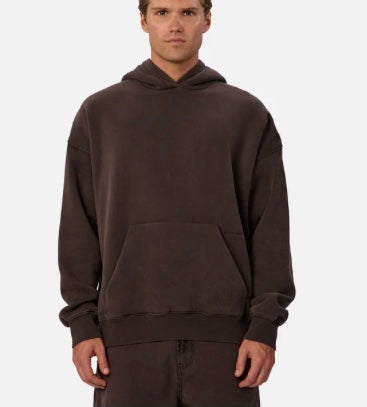 The New Plain Del Sur Fleece Hoodie - Umber by Industrie Clothing