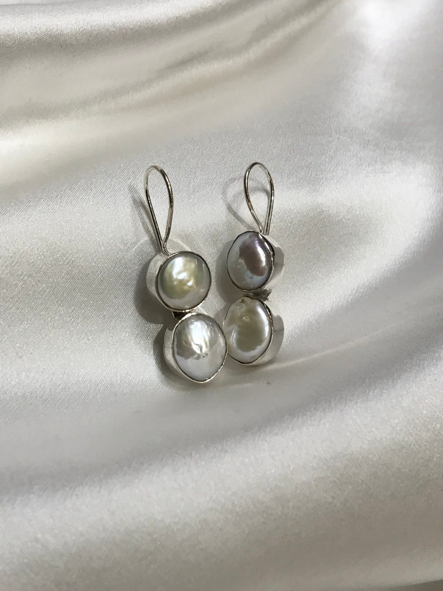 Coin Pearl Earrings Lux by Melanie Woods