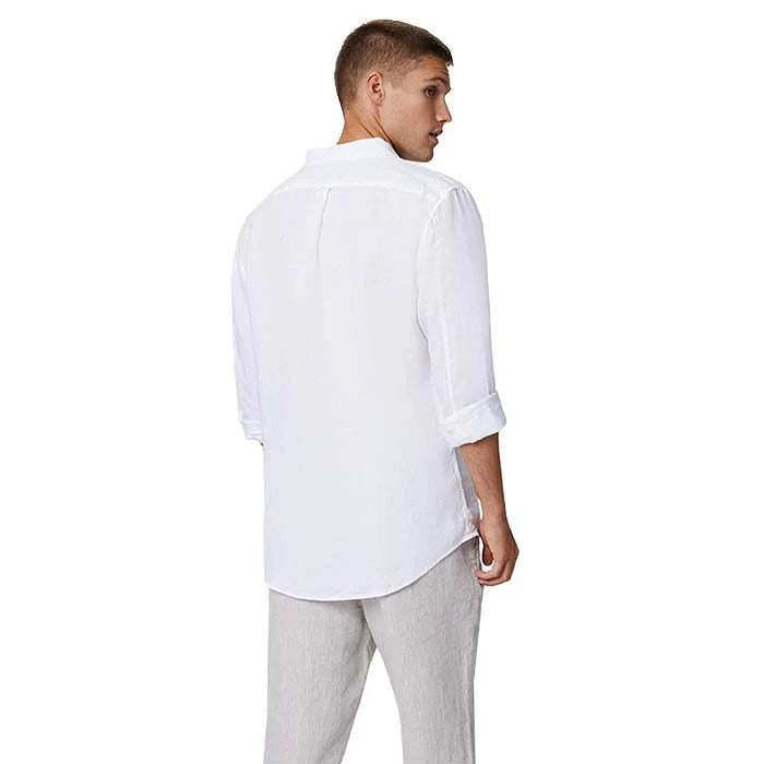 The Tennyson Linen L/S Shirt White by Industrie Clothing