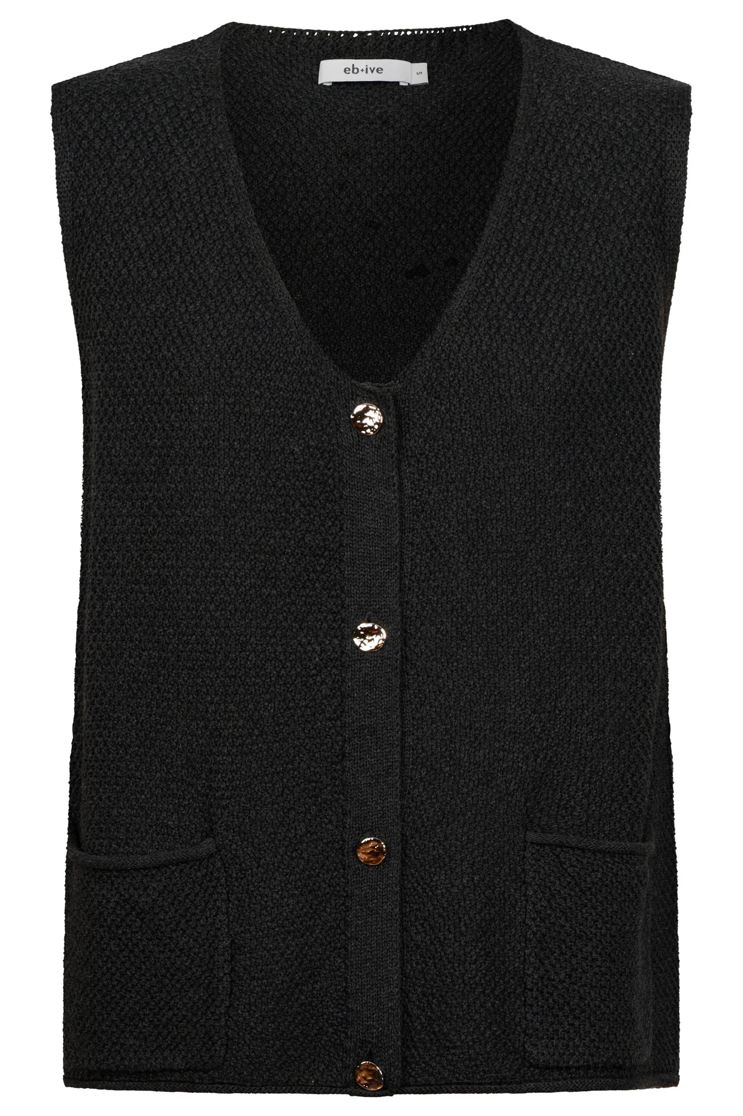 MARIS KNIT VEST - BLACK by Eb&ive