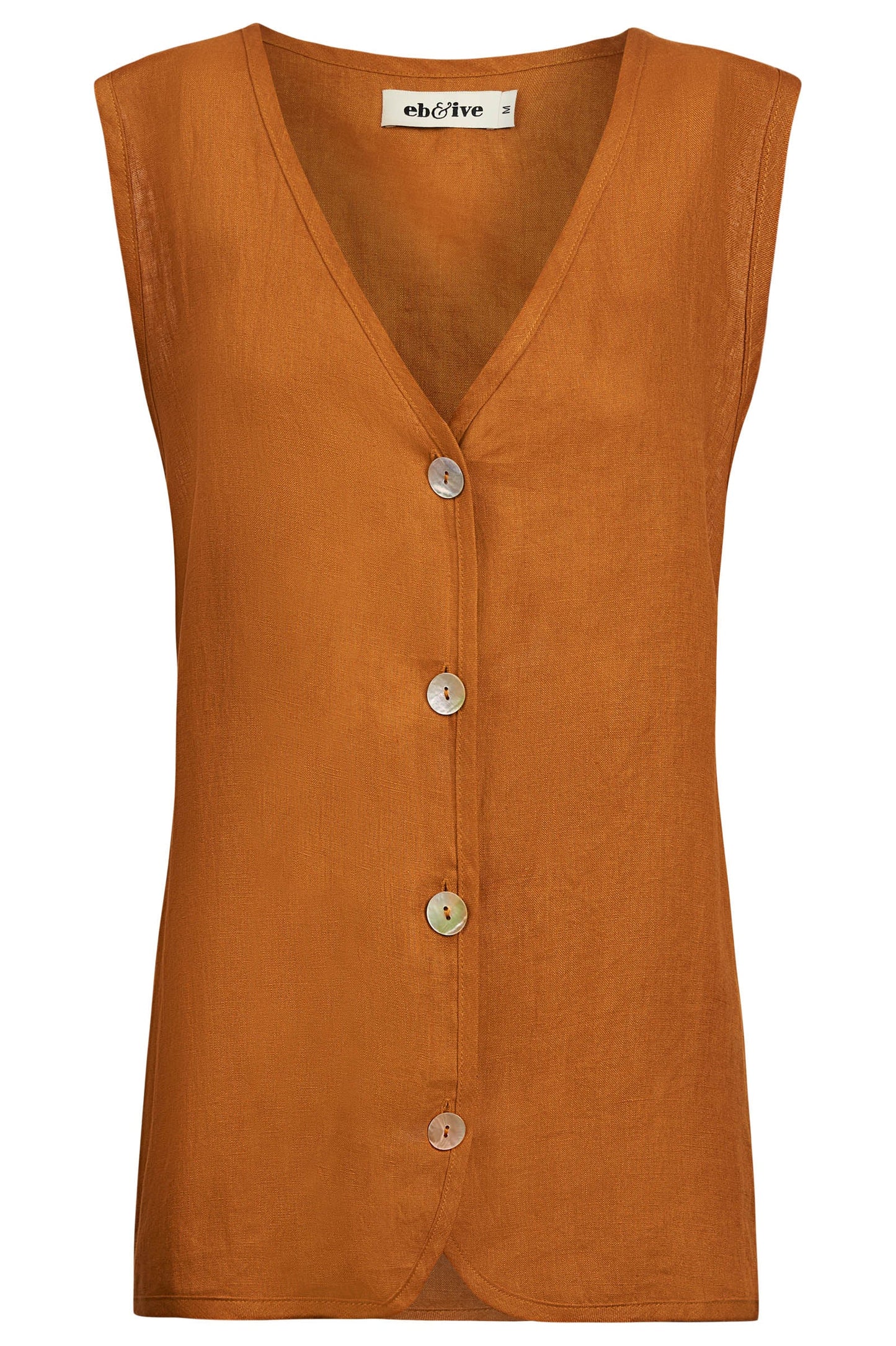 MIRAMAR VEST - CARAMEL by eb&ive