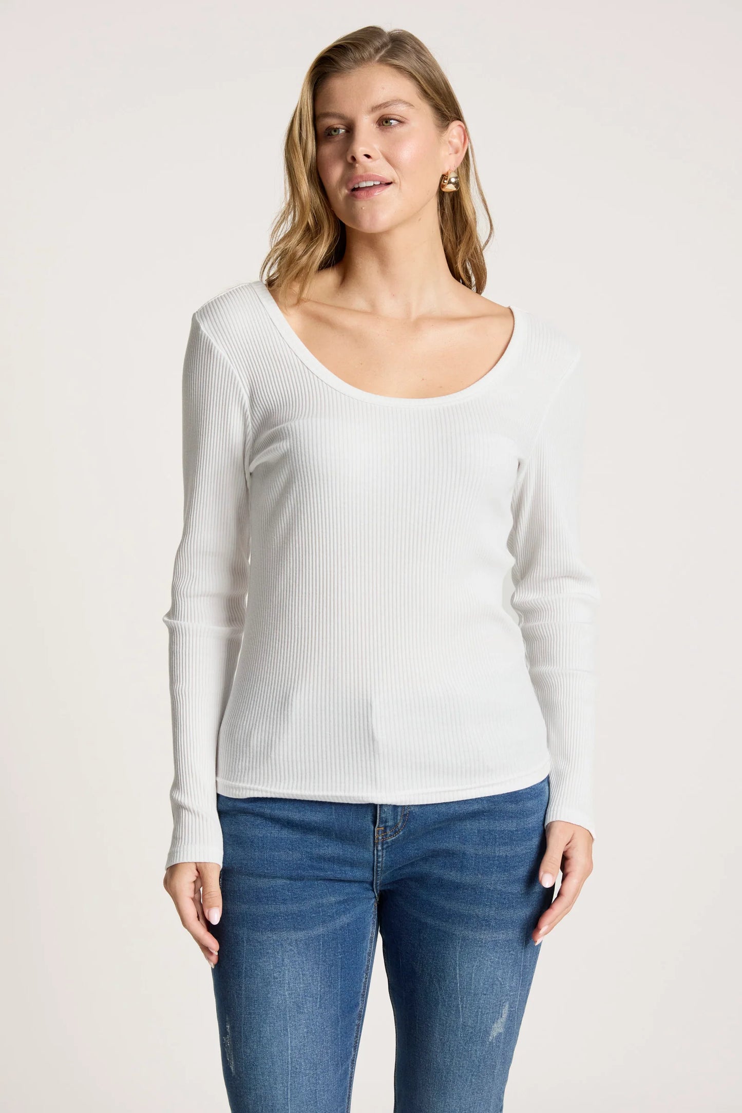 PLAGE LONG SLEEVE TSHIRT - WHITE by Eb&ive