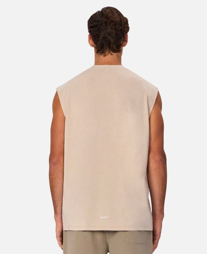 The Freeman Sleeveless Tee - Dune by Industrie clothing