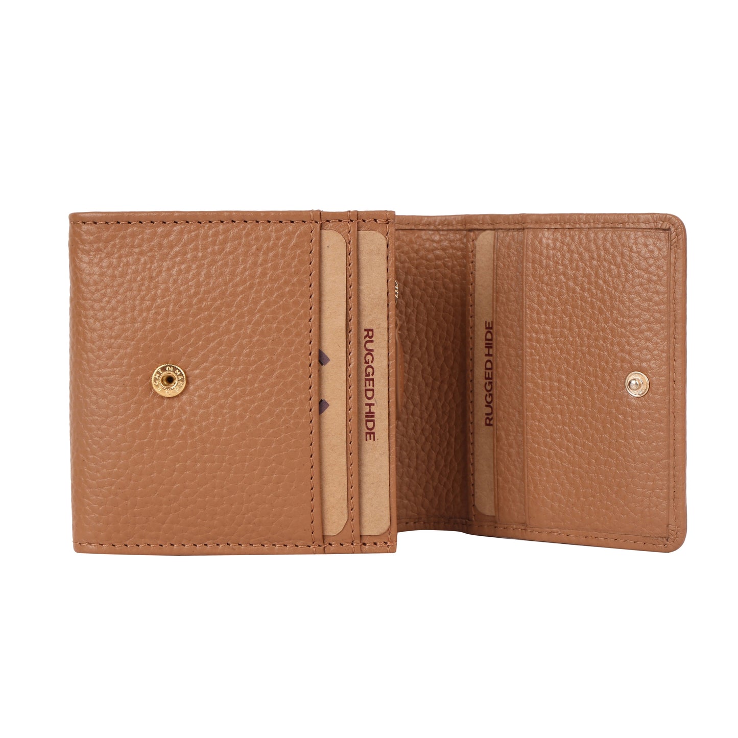 Rugged Hide Leonora Wallet - Camel