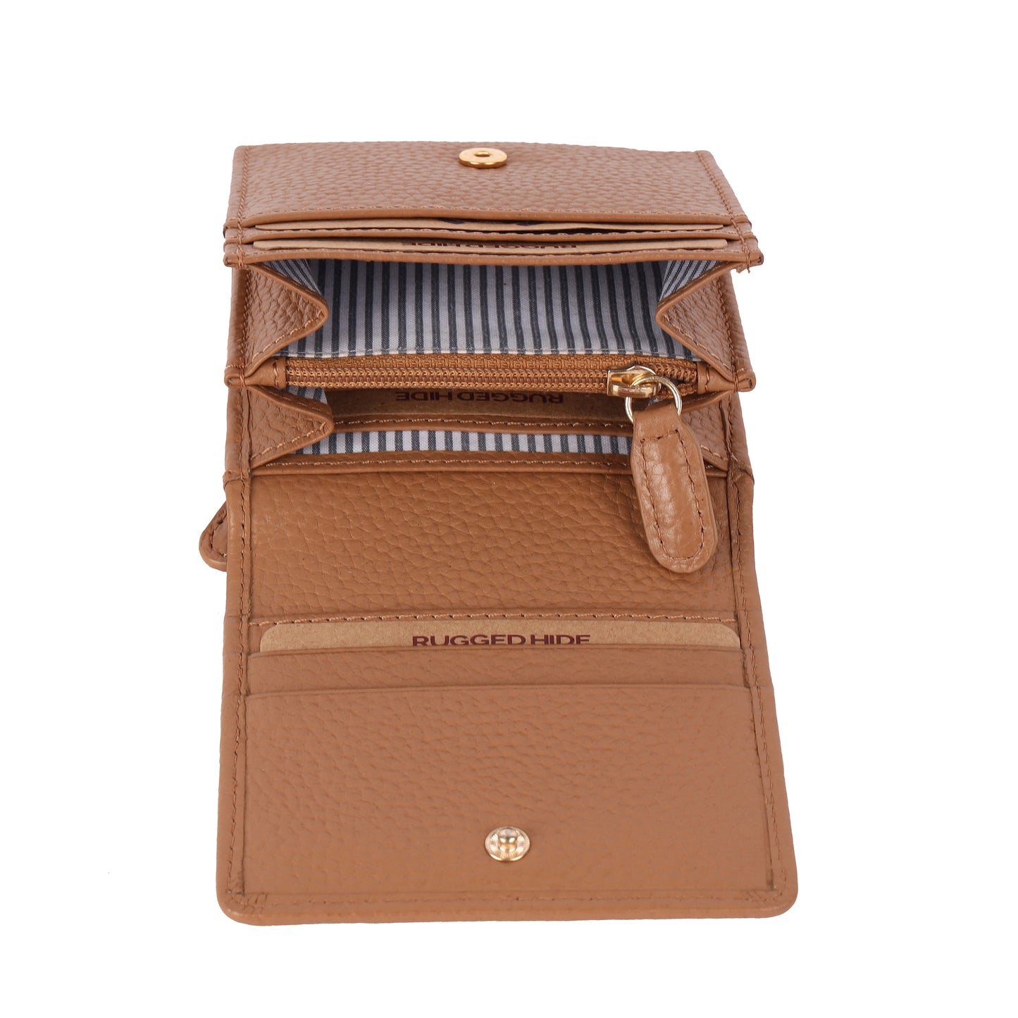 Rugged Hide Leonora Wallet - Camel