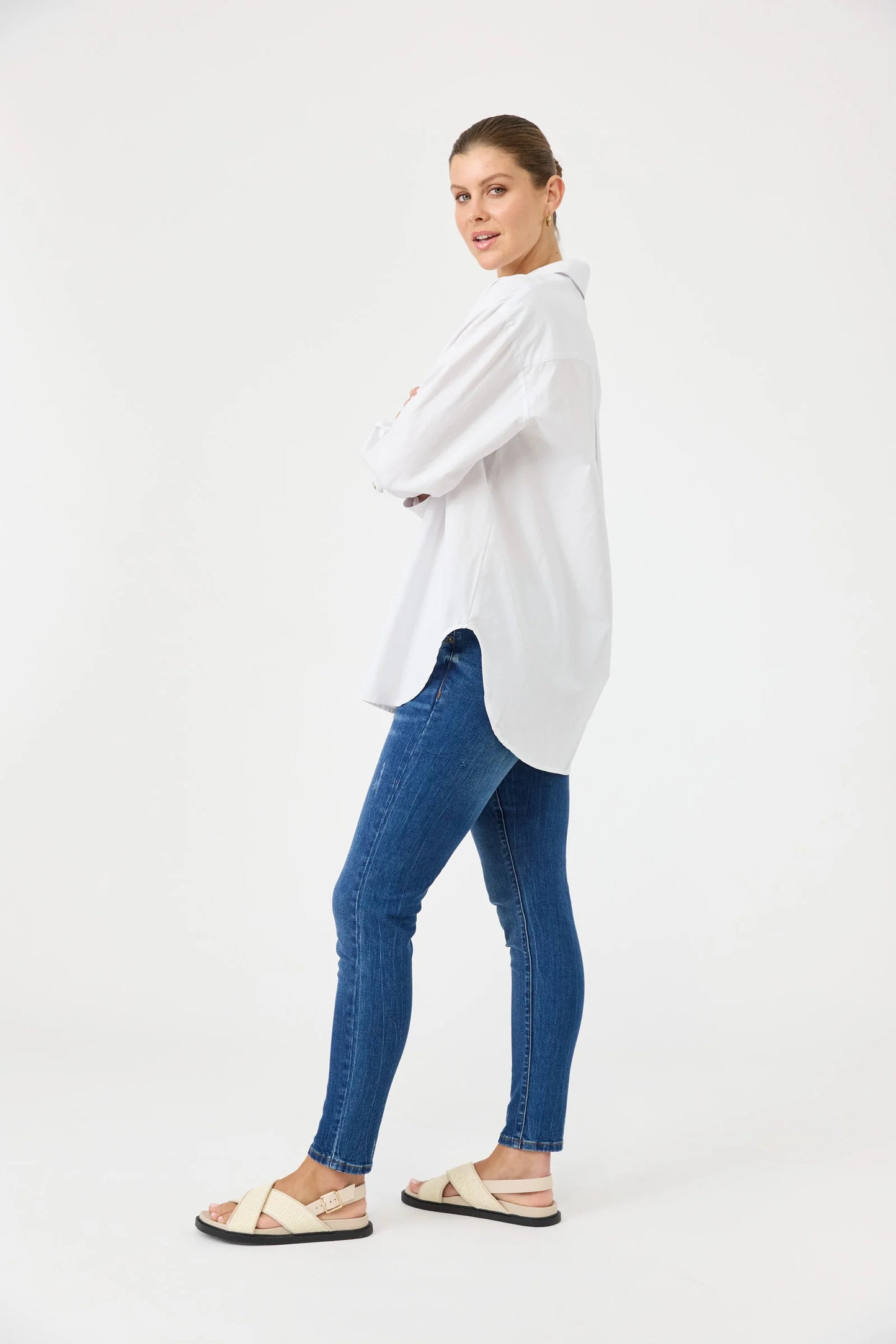 STUDIO OVERSIZE SHIRT - SALT by Eb&ive