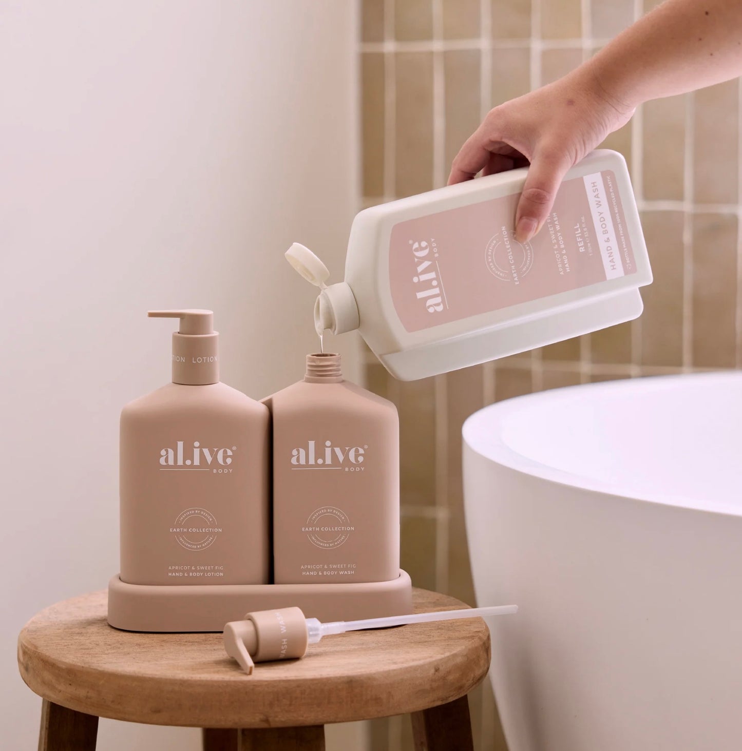 Alive Body Refill Wash - Apricot & Sweet Fig