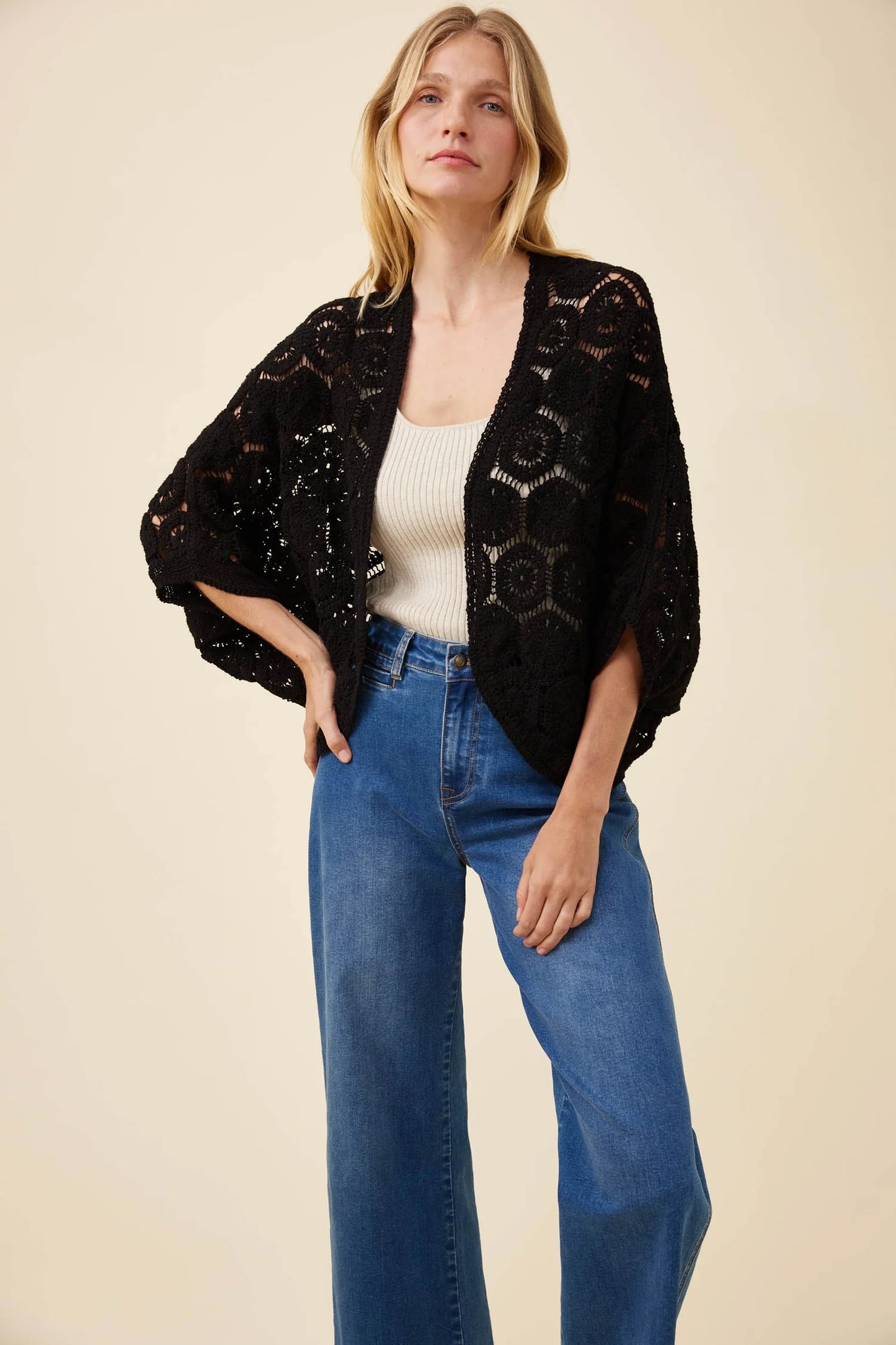 Maggie Crochet Cape by isle of mine - 3 colours available