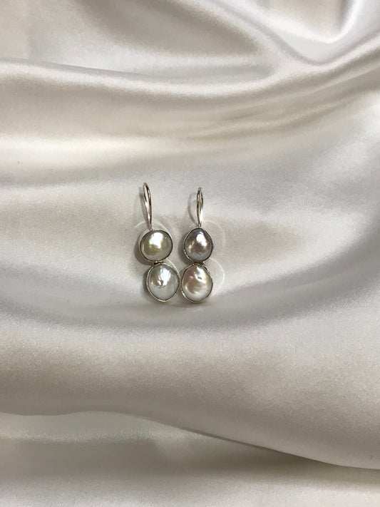 Coin Pearl Earrings Lux by Melanie Woods