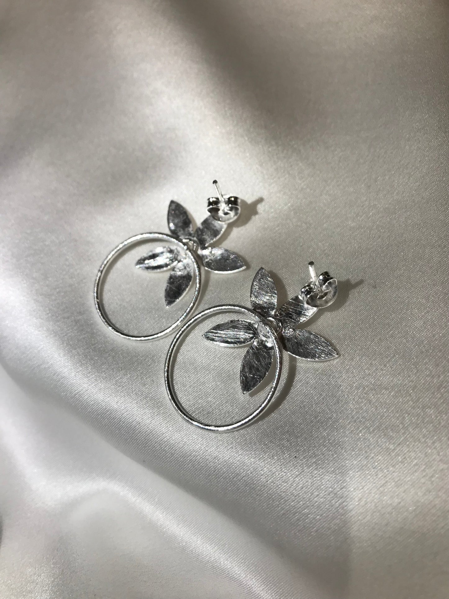 Silver Wash Earrings by Melanie Woods