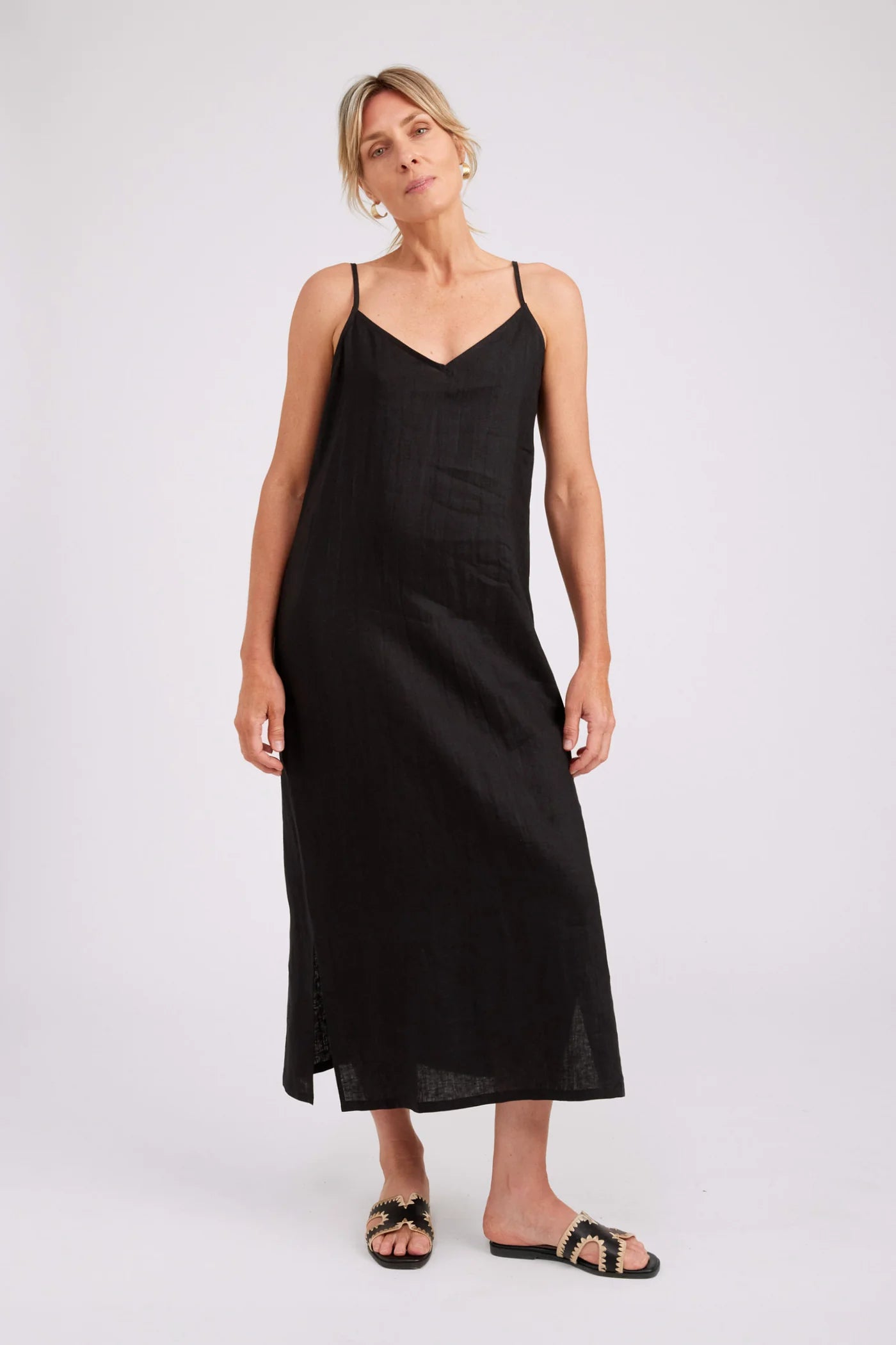 STUDIO TANK MAXI DRESS - BLACK by Eb&ive