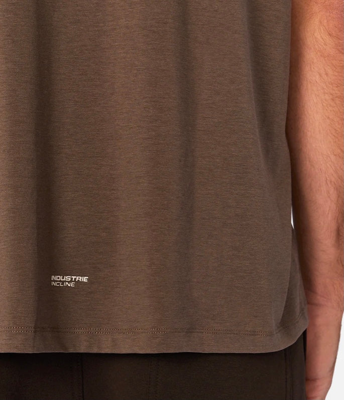 The Freeman Sleeveless Tee - Mocha 25 by Industrie clothing