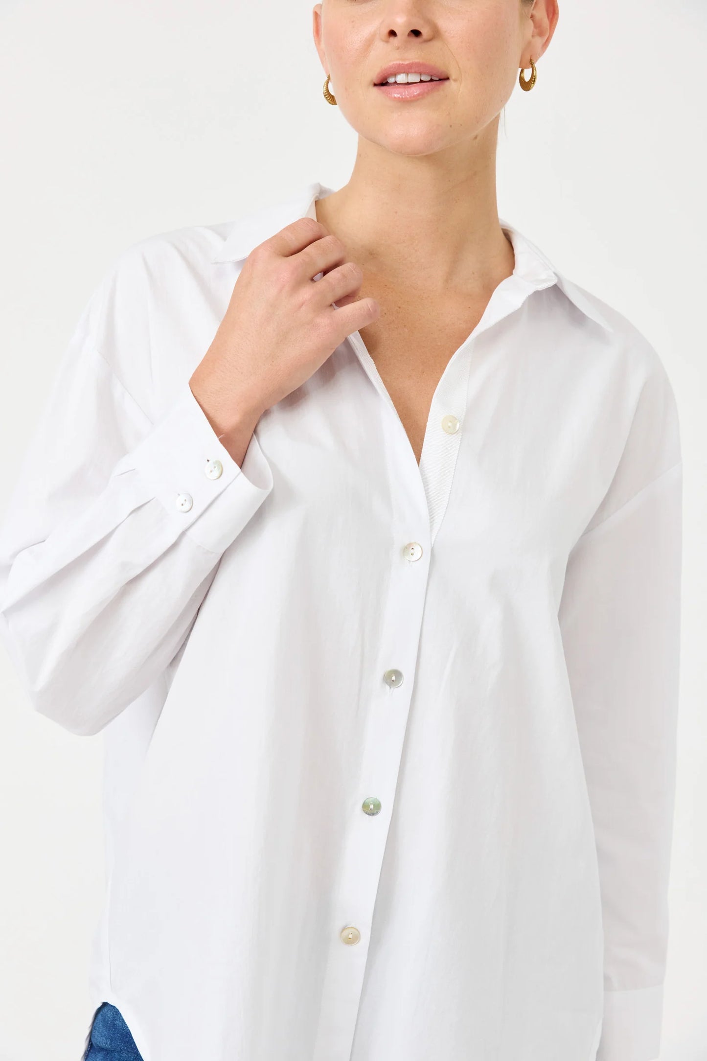 STUDIO OVERSIZE SHIRT - SALT by Eb&ive