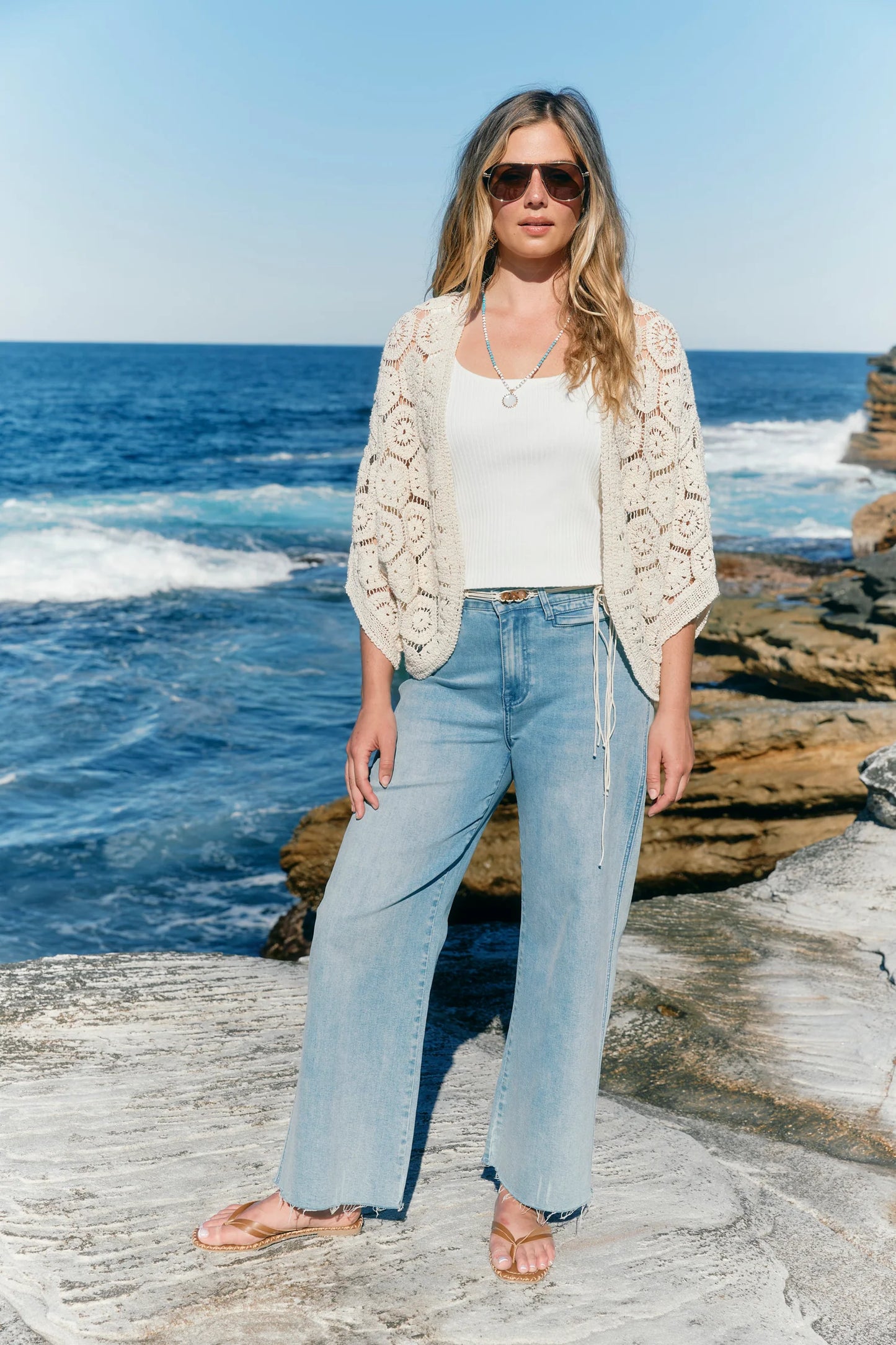 Maggie Crochet Cape by isle of mine - 3 colours available