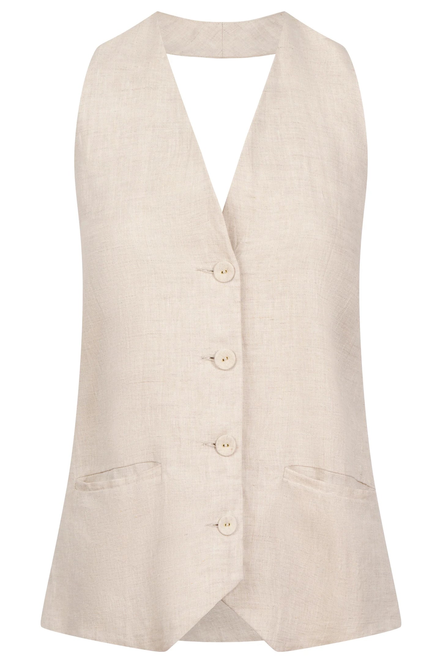 MARIS HALTER VEST - TUSK by eb&ive