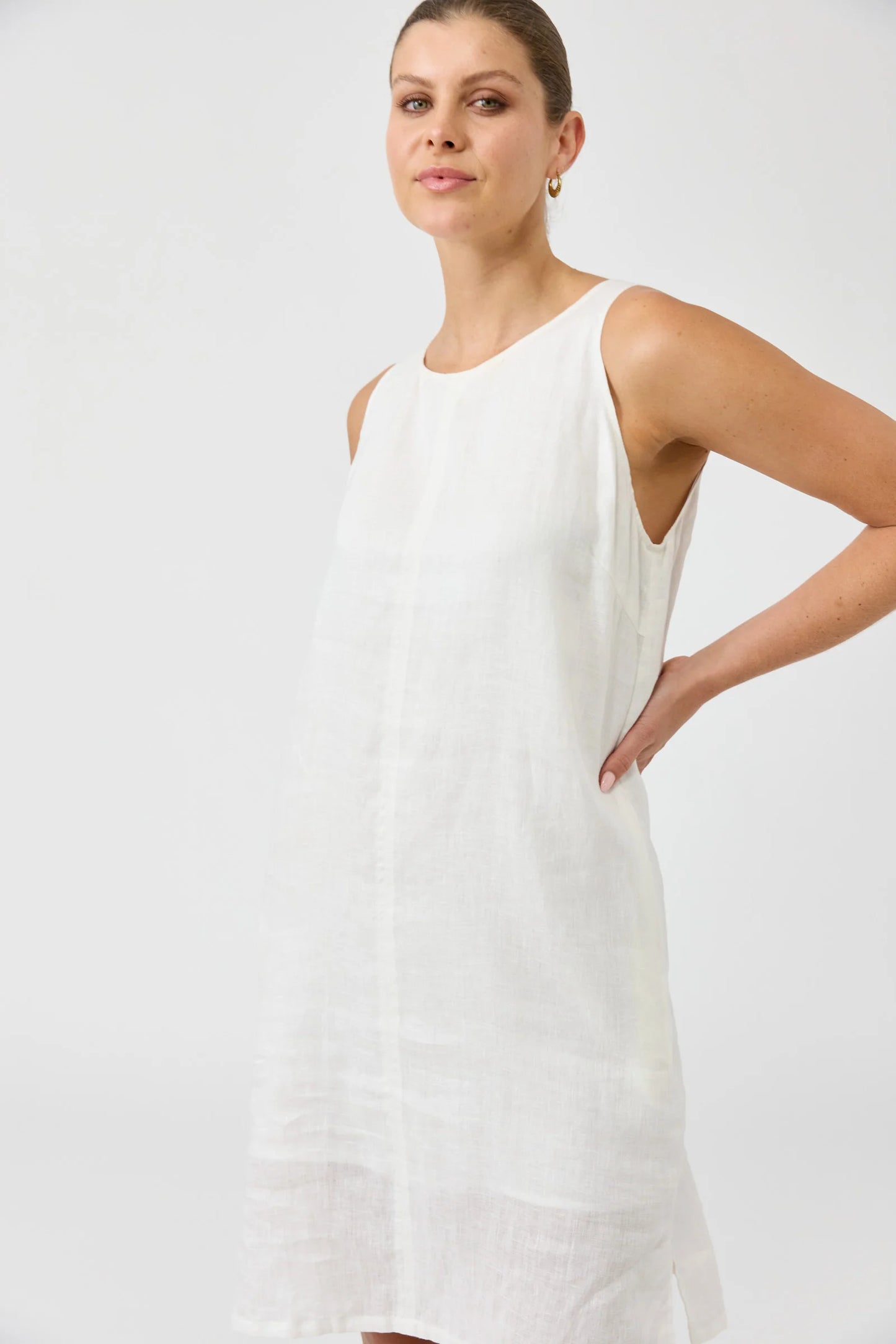 STUDIO MIDI DRESS - SALT by eb&ive