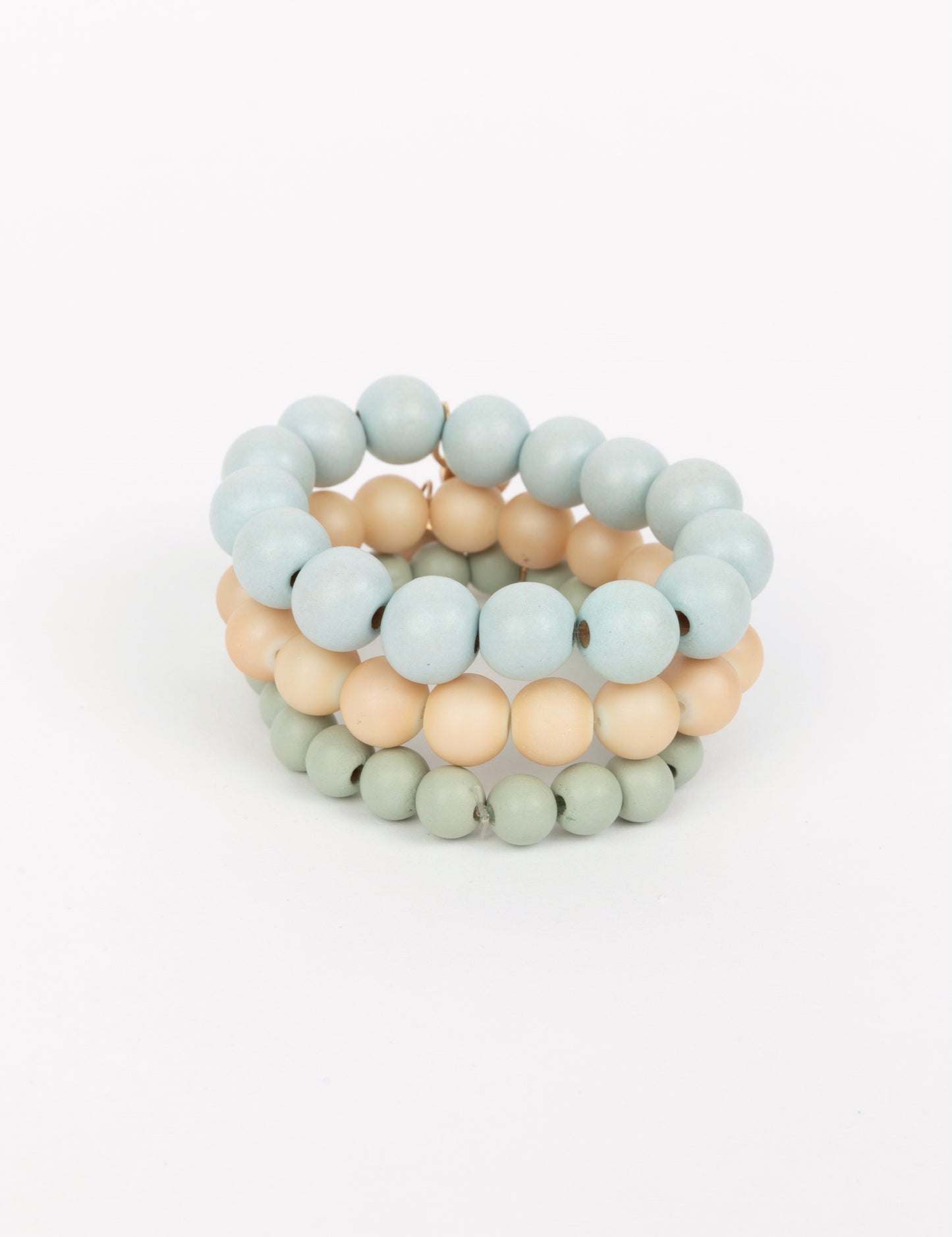 Wonder Stack Bracelet Set of 3 - Blue with Green