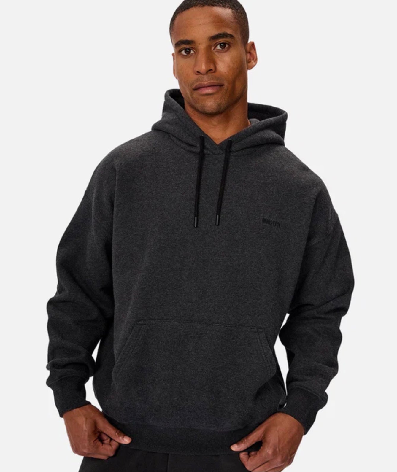 The Del Sur Marle Hoodie - Charcoal Marle by Industrie Clothing