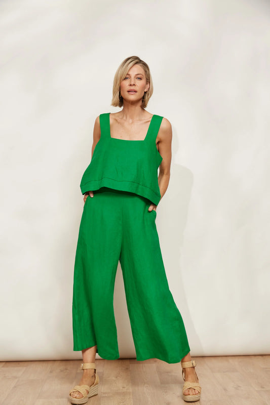 Halcyon Crop Pant by eb&ive - Emerald