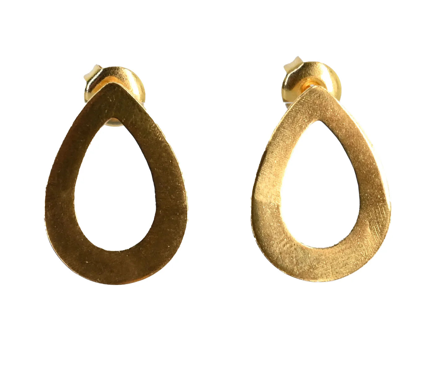 Euro Gold Round Drop Earrings by Melanie Woods