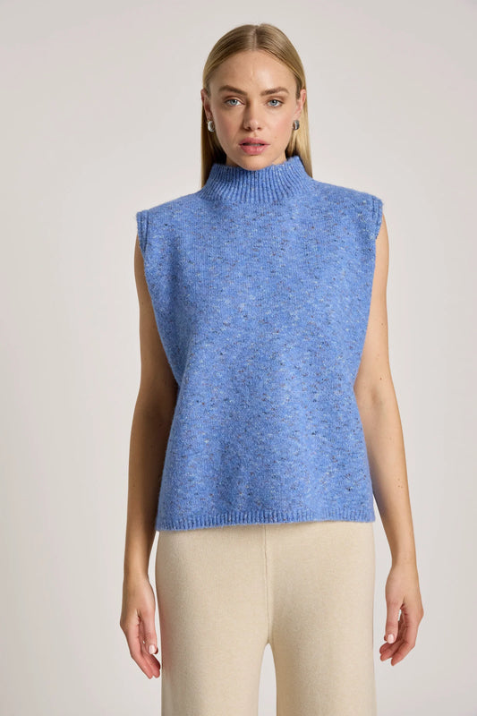 ZARDA KNIT VEST - LAKE by Eb&ive