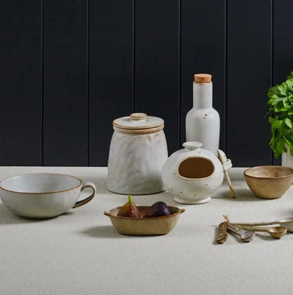Francis Ceramic Dish - White Speck