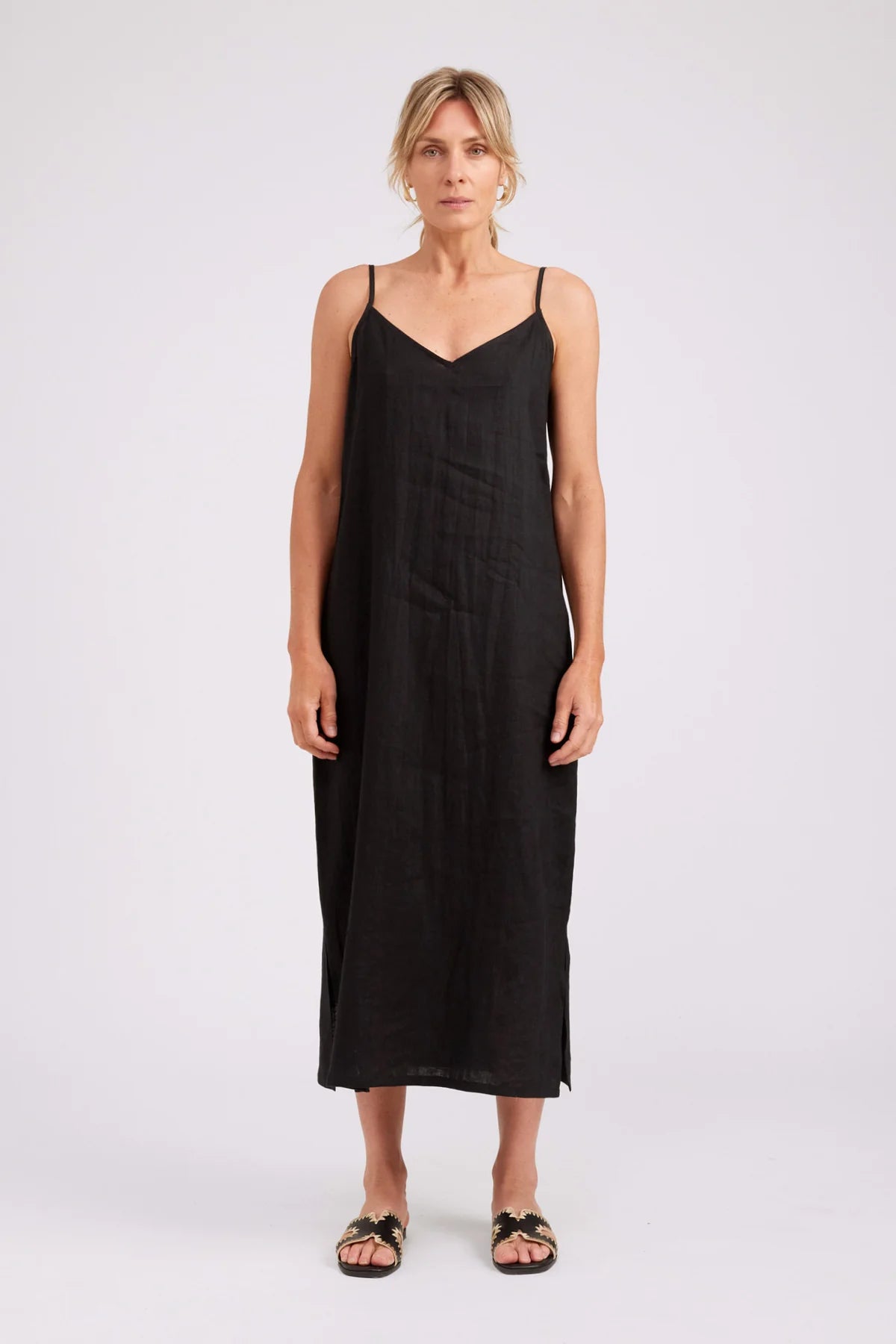 STUDIO TANK MAXI DRESS - BLACK by Eb&ive