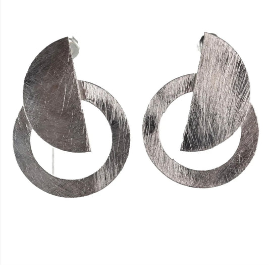 Silver Wash Earrings by Melanie Woods