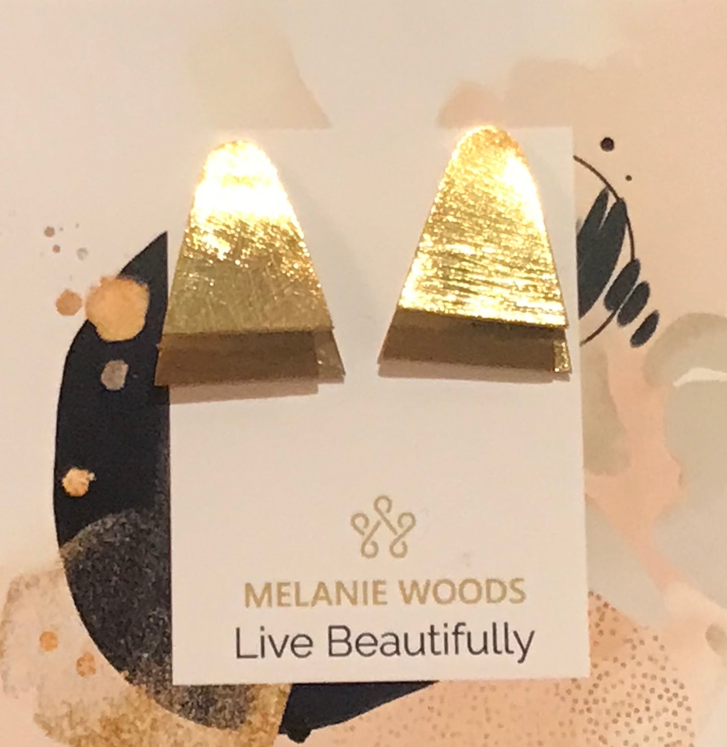 Euro Gold Earrings by Melanie Woods