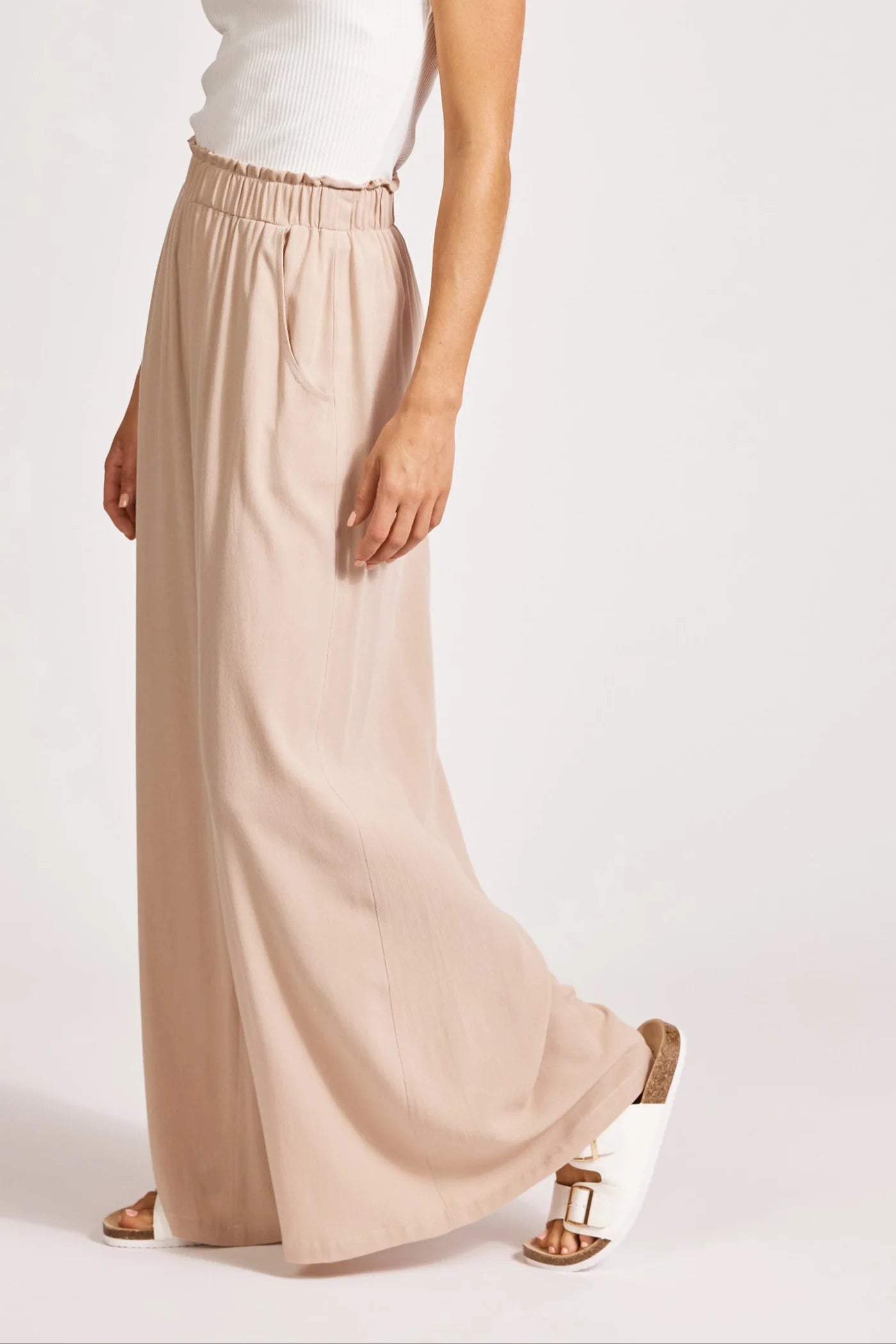 ALEGRIA PALAZZO PANT - STONE by eb&ive
