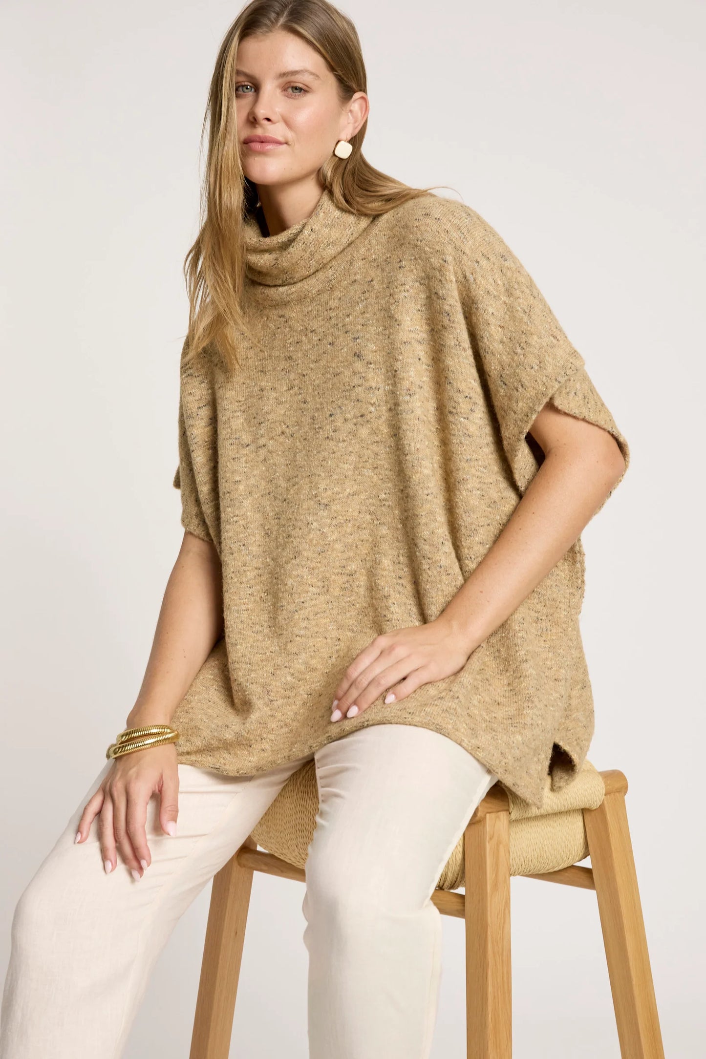 ZARDA PONCHO - MOCHA by Eb&ive