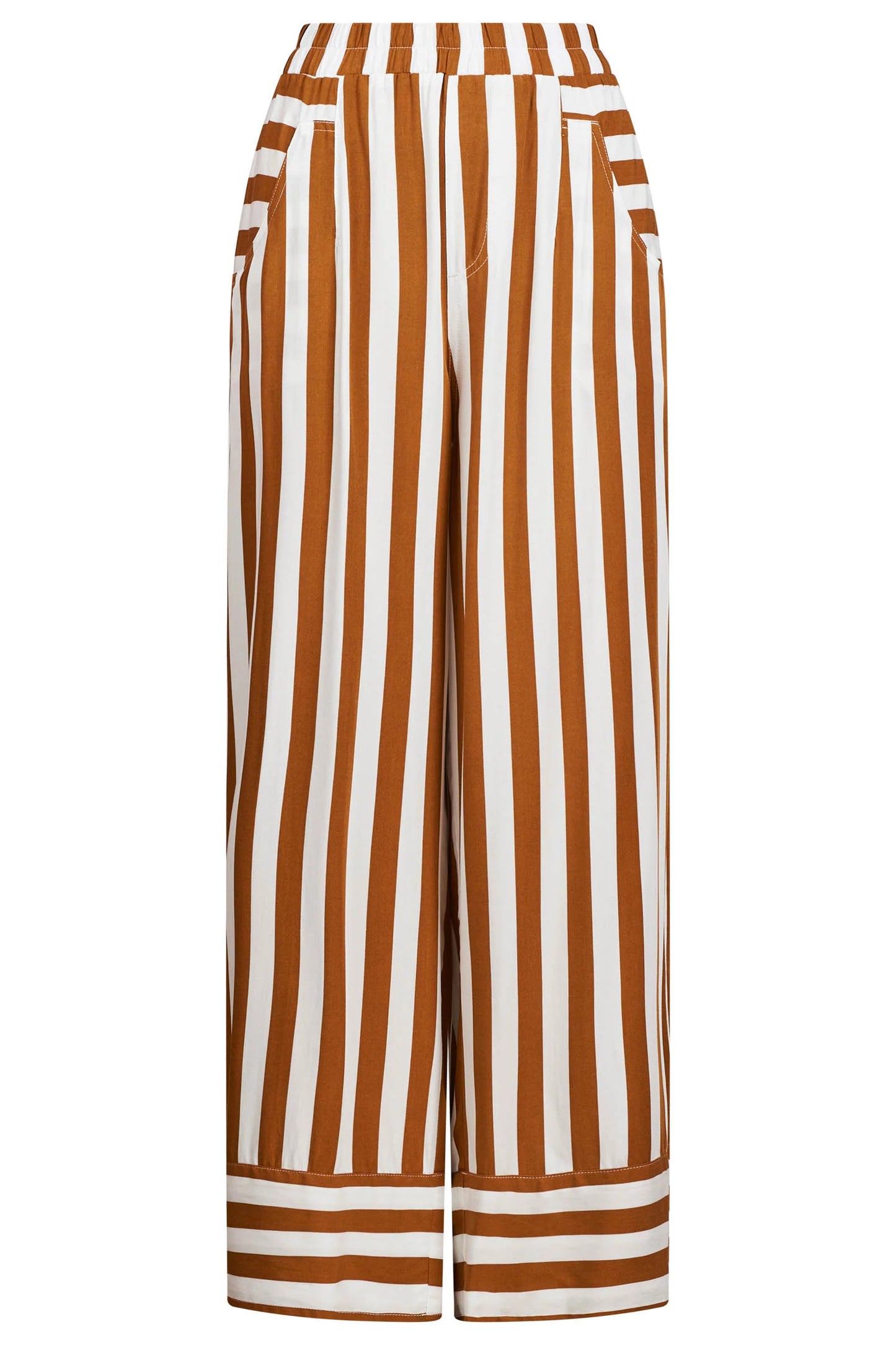 TREVILLE STRIPE PANT - CARAMEL by eb&ive
