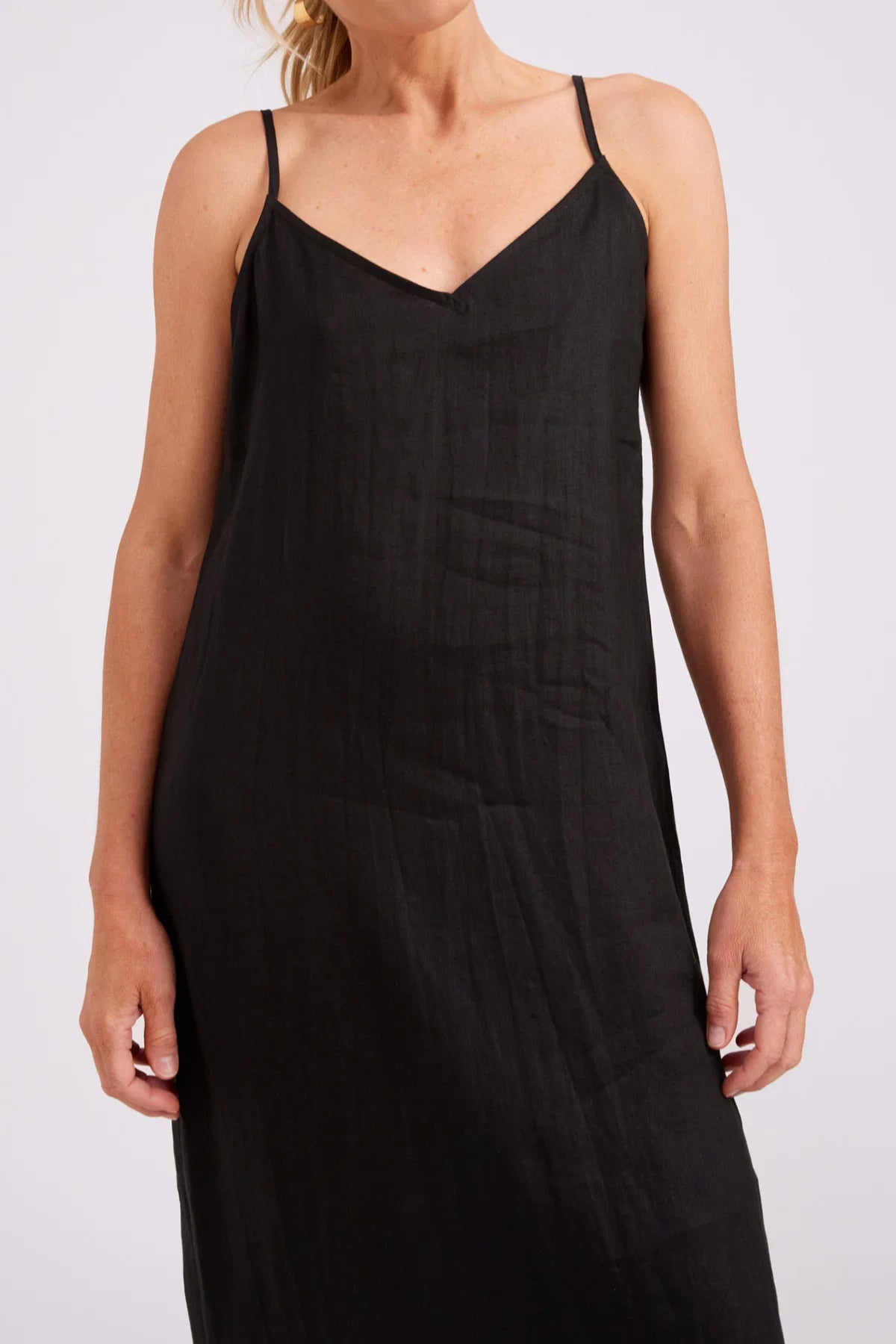 STUDIO TANK MAXI DRESS - BLACK by Eb&ive