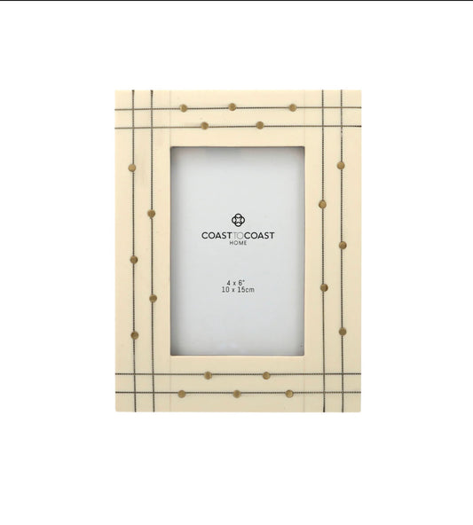 Hayden Resin & Brass Photo Frame 4x6