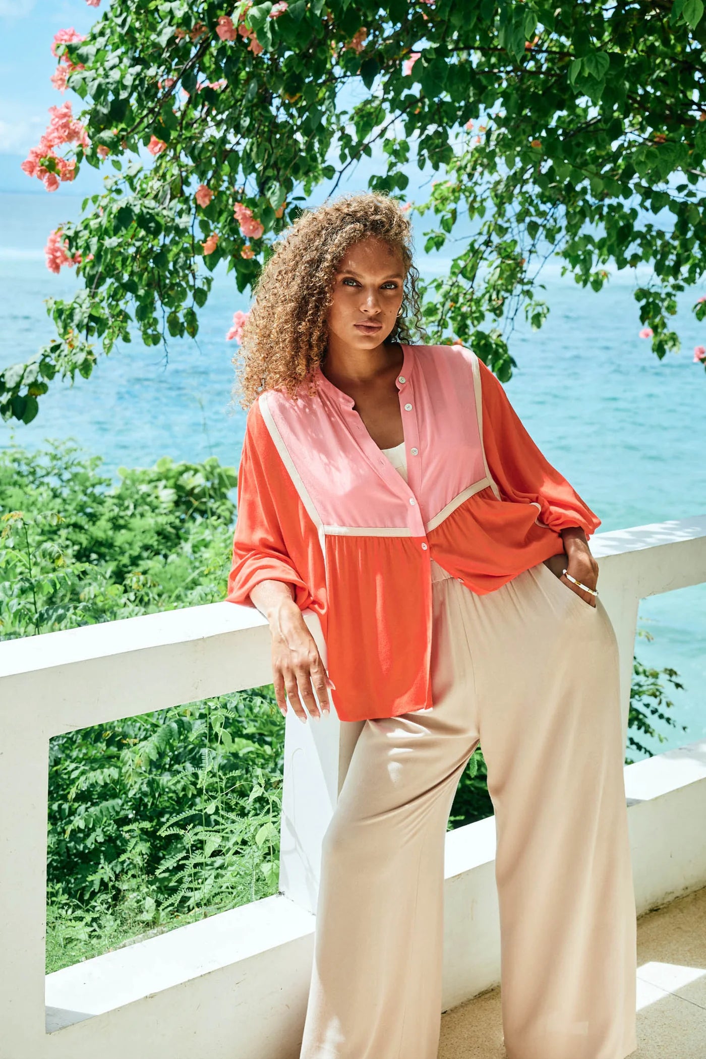 ALEGRIA PALAZZO PANT - STONE by eb&ive