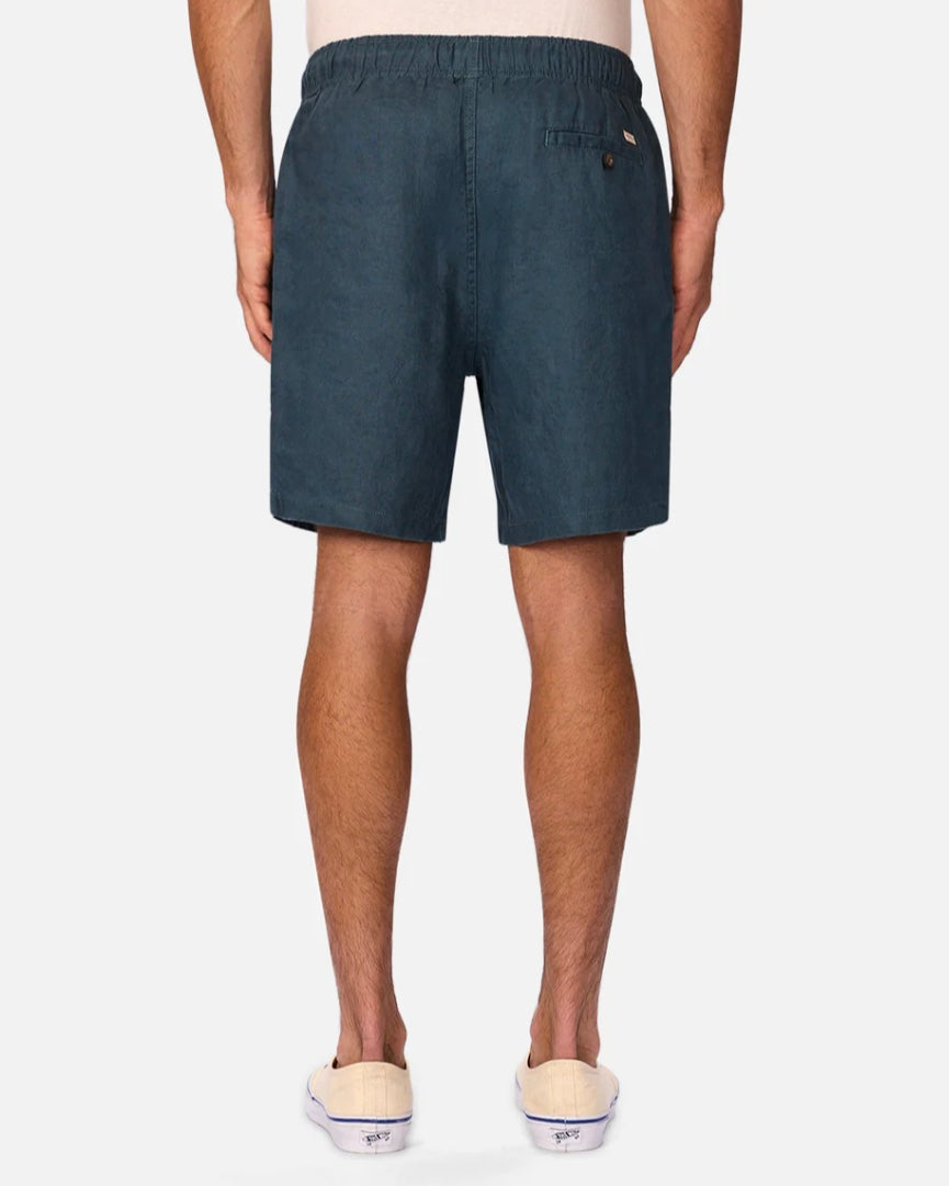 The Marina Linen Short - Deep Ocean by Industrie clothing