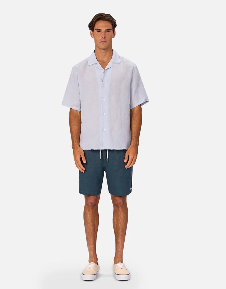 The Marina Linen Short - Deep Ocean by Industrie clothing