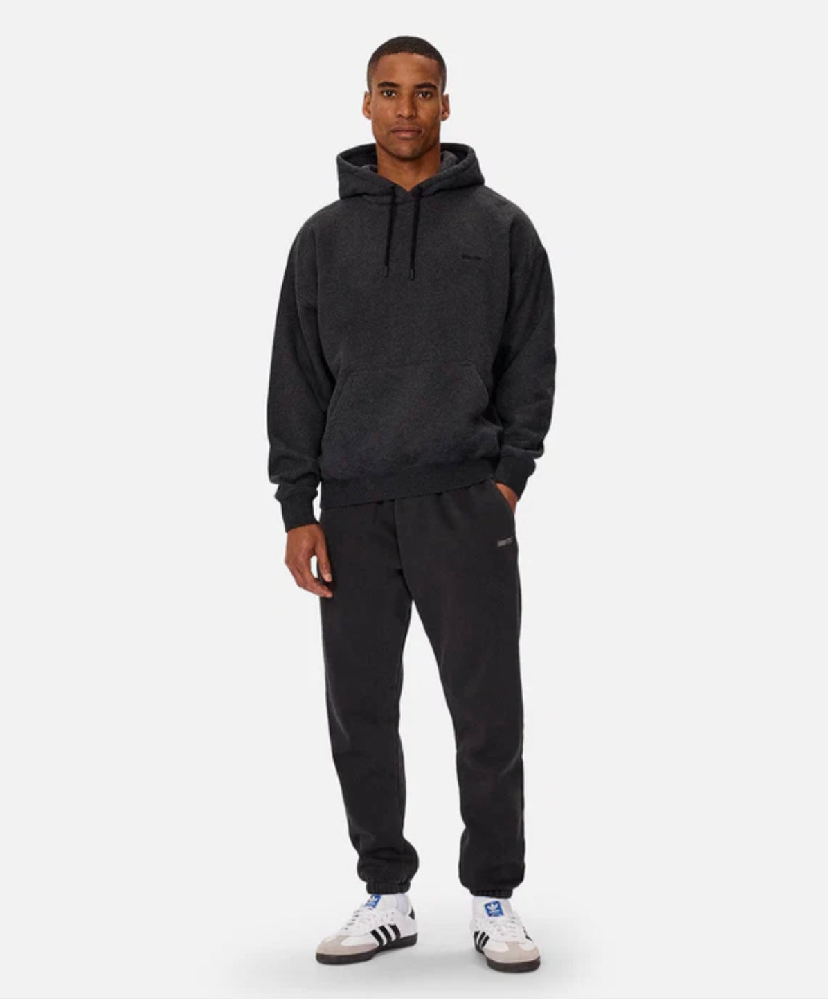 The Del Sur Marle Hoodie - Charcoal Marle by Industrie Clothing