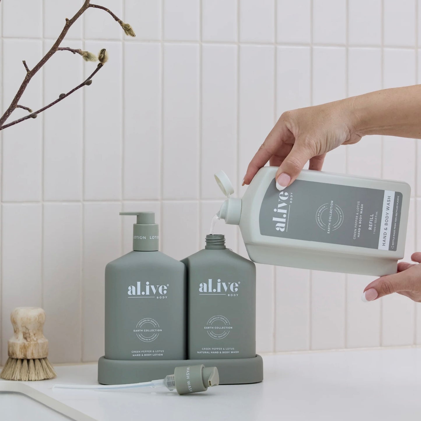 Alive Body Refill Wash - Green Pepper & Lotus