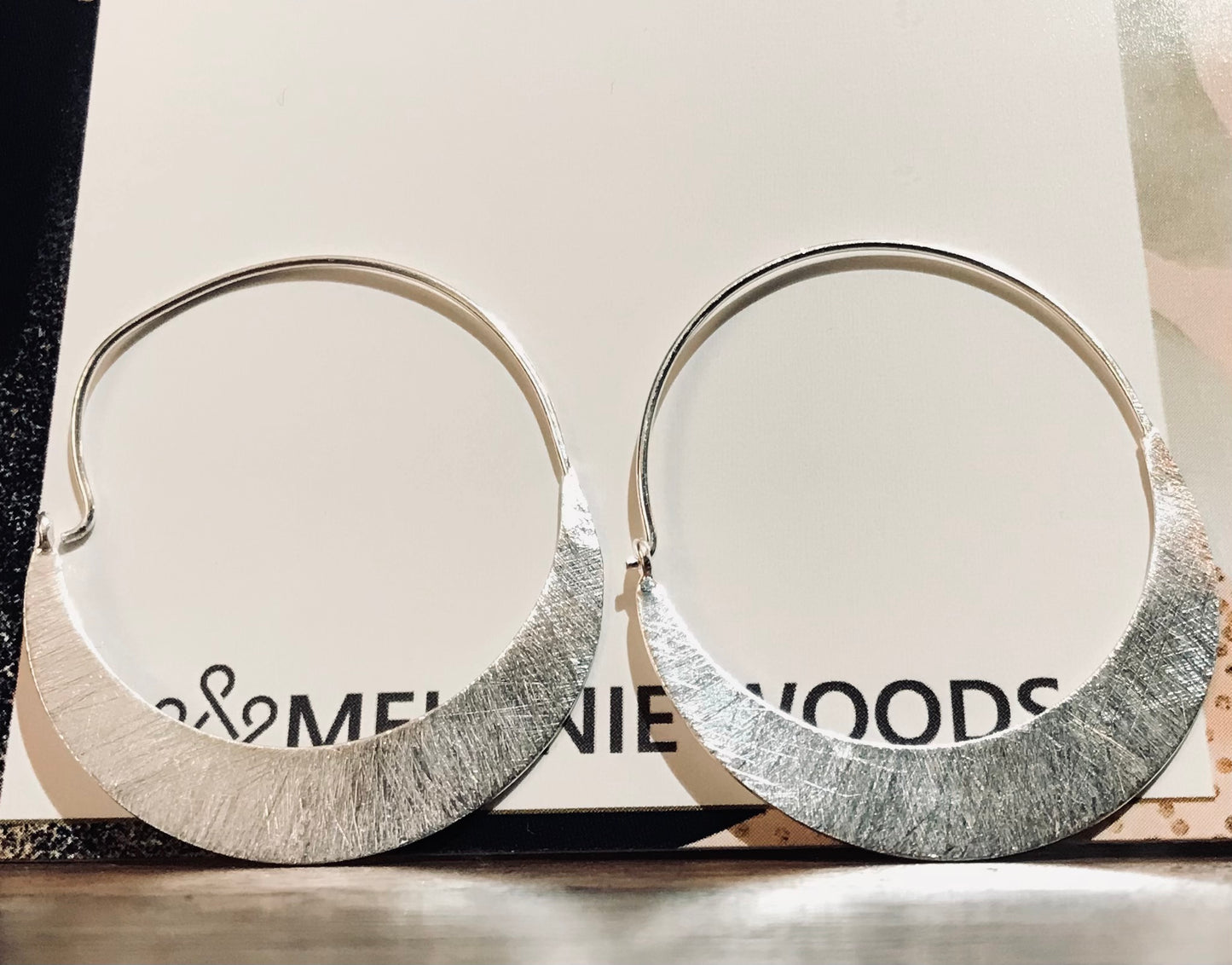 Silver Wash Earrings by Melanie Woods