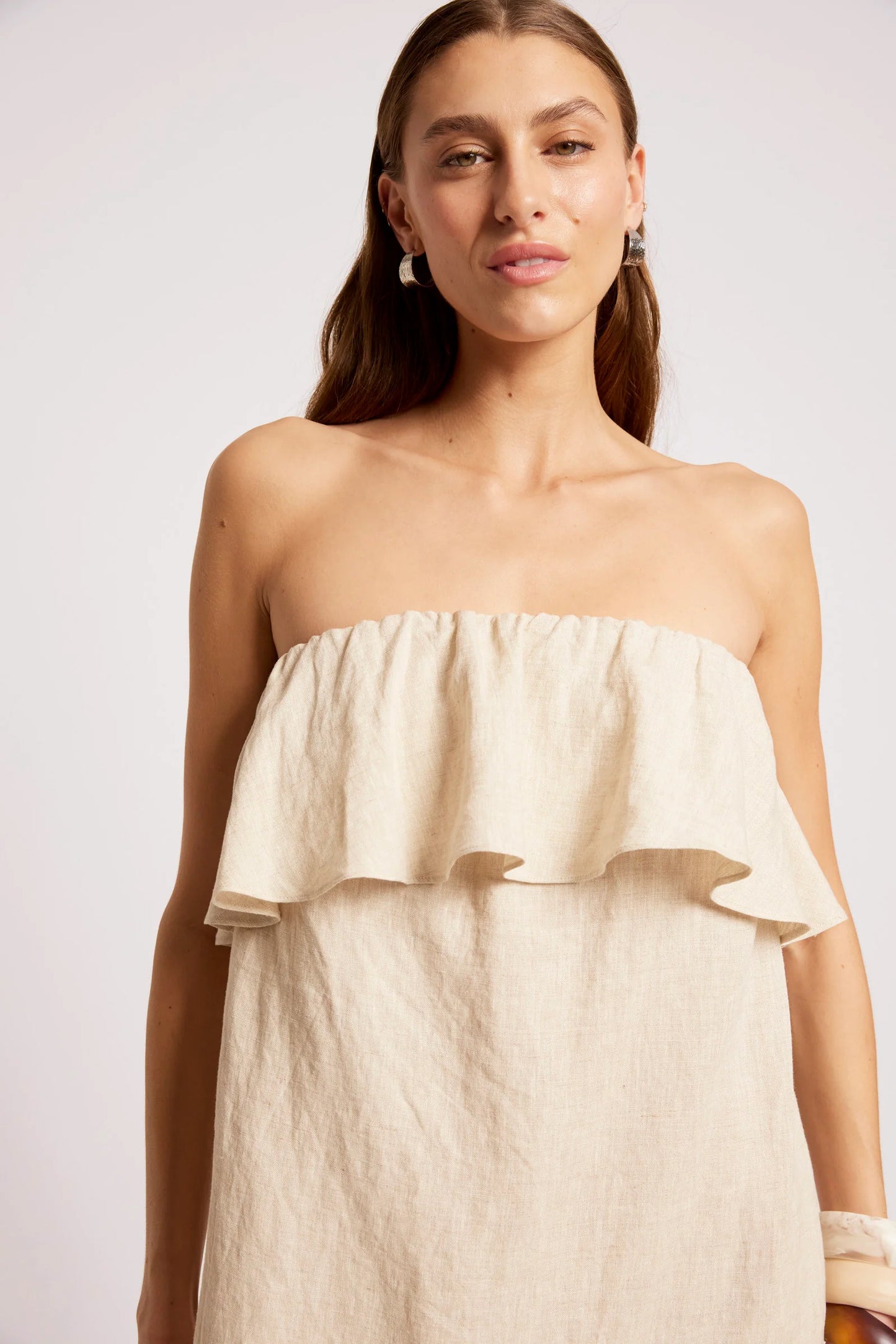 MARIS STRAPLESS DRESS - TUSK by eb&ive