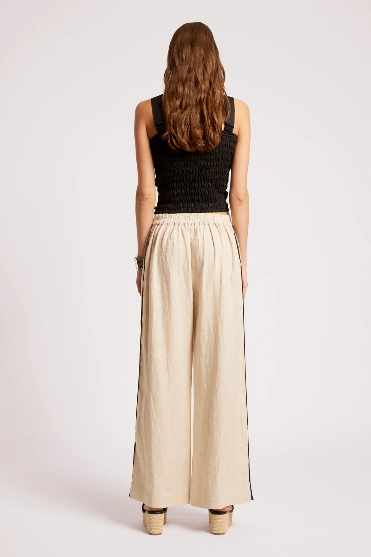 MARIS SPLICE PANT - TUSK / BLACK by eb&ive