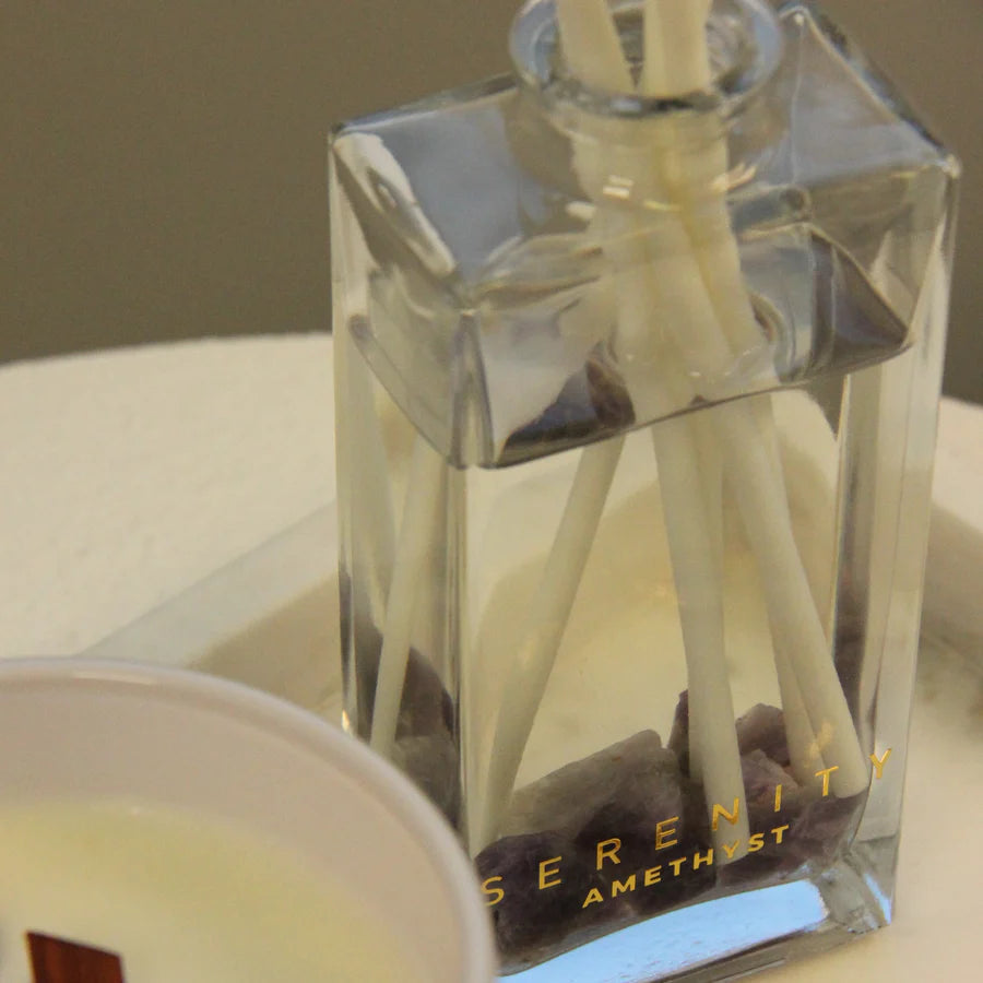 Amethyst Diffuser Infused With Crystals