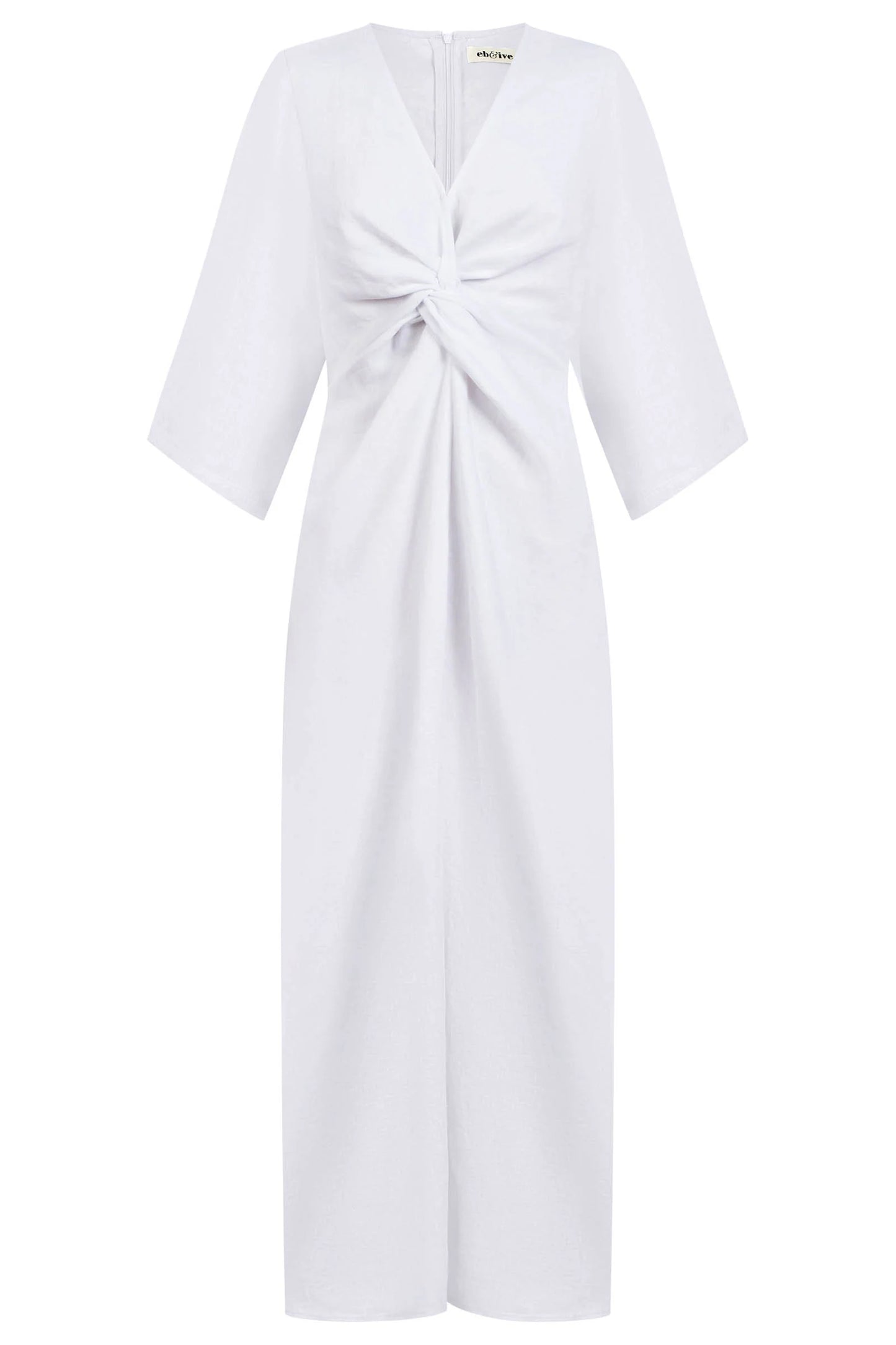 MIRAMAR TWIST MAXI DRESS - WHITE by eb&ive