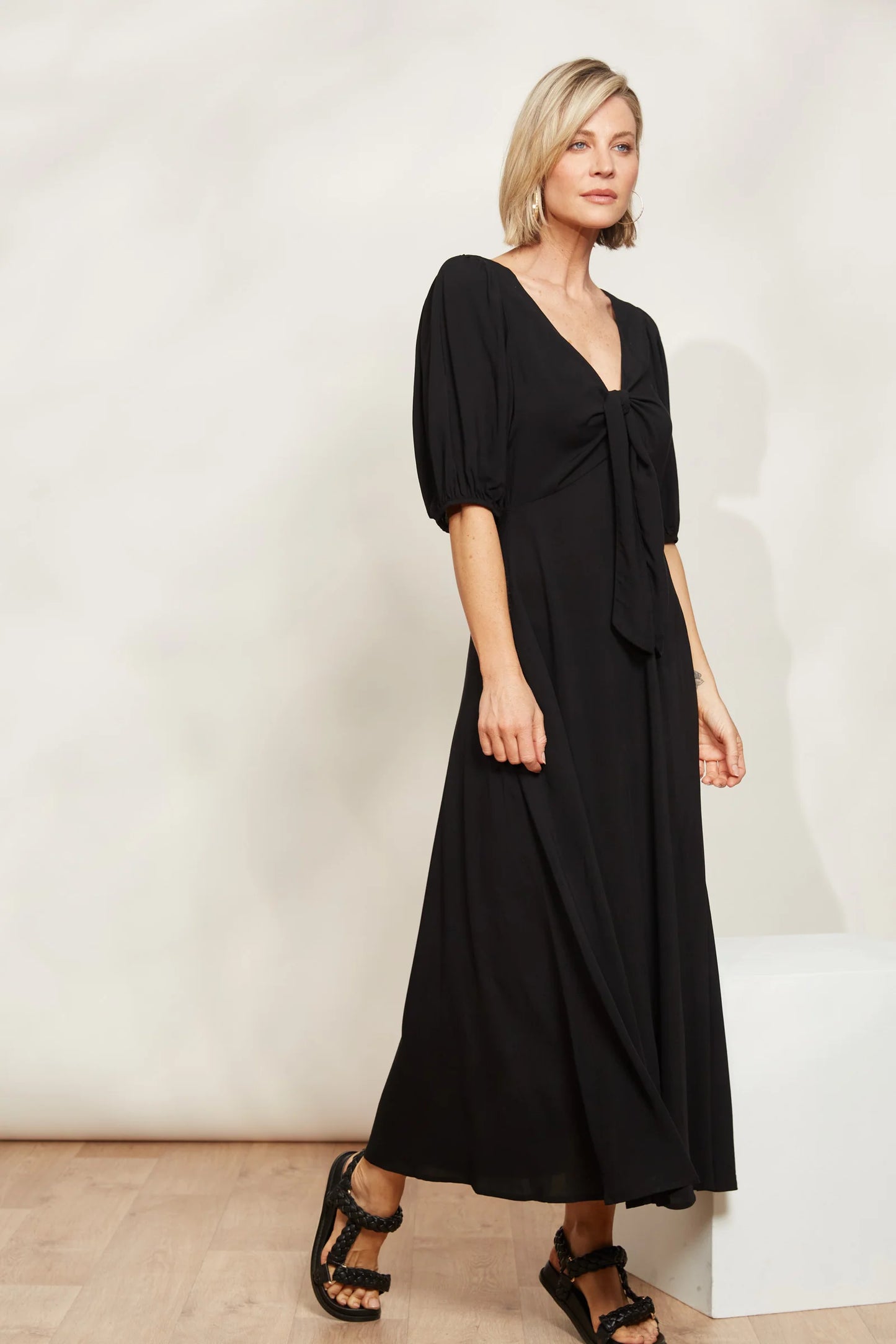 La Mer Tie Dress - Sable by eb&ive