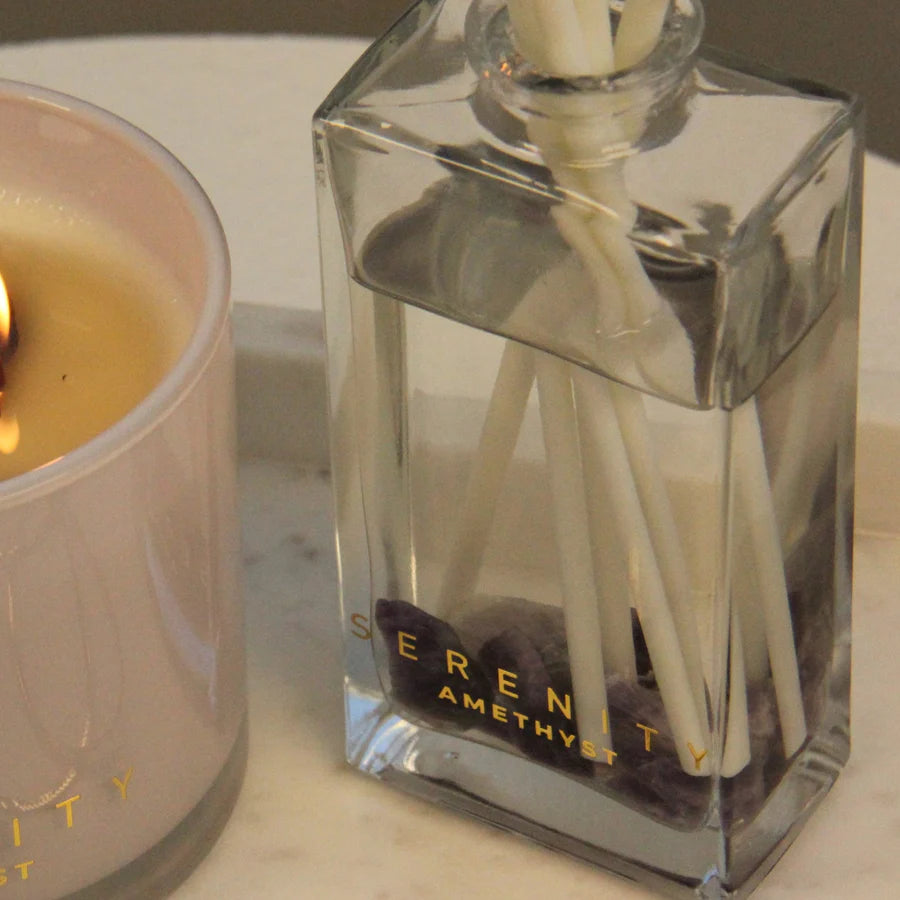 Amethyst Diffuser Infused With Crystals