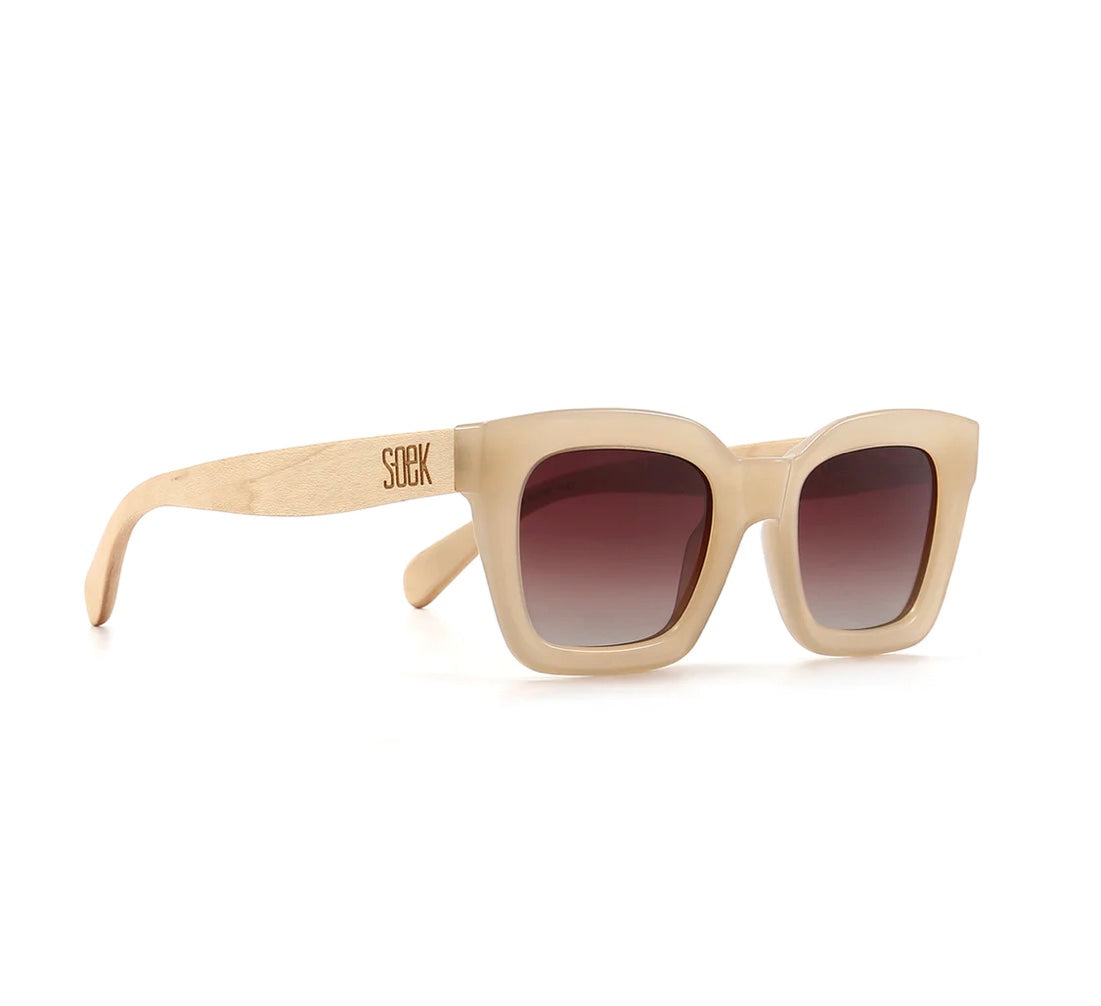 Zehra Nude Sunglasses by Soek