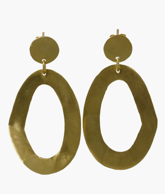 Euro Gold Stud Earrings