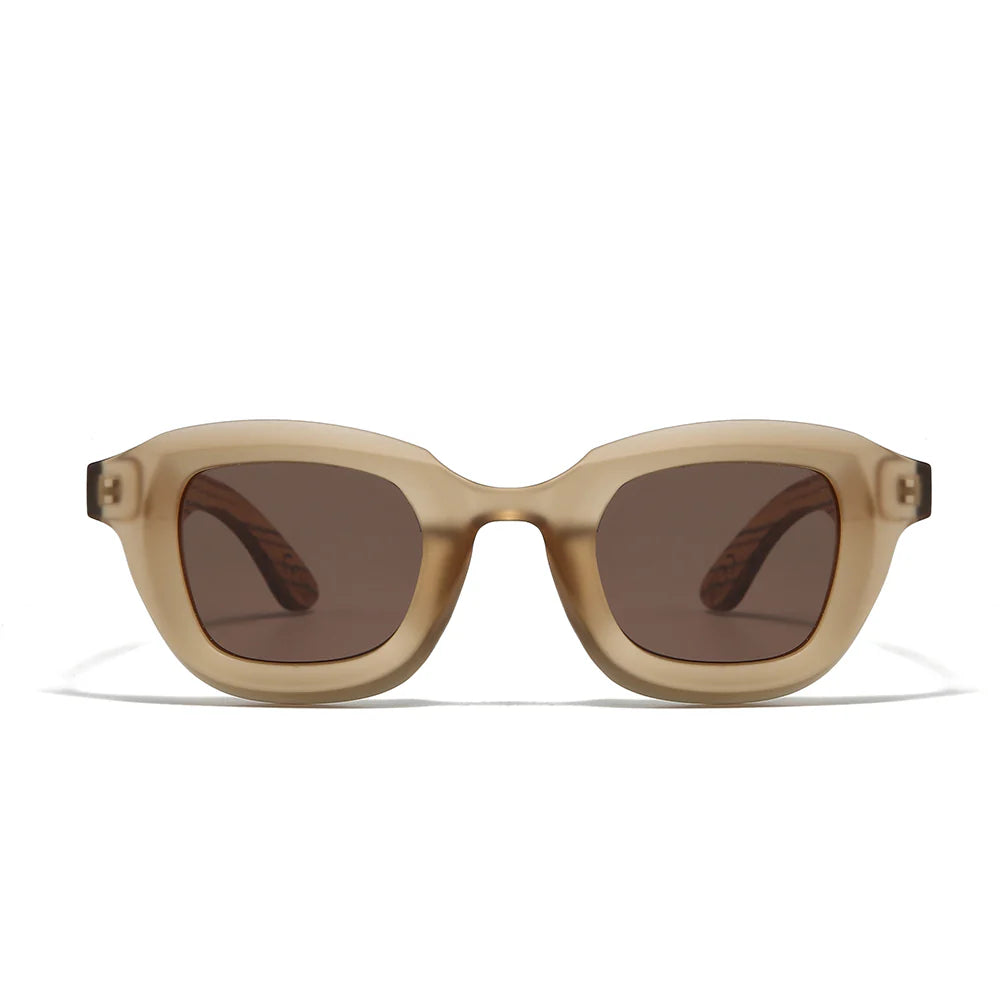 QUEST WHISKEY Sunglasses Polarised Lens Walnut Arms by Soek