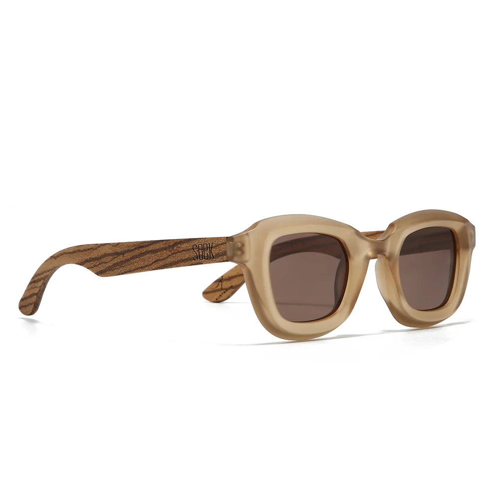 QUEST WHISKEY Sunglasses Polarised Lens Walnut Arms by Soek